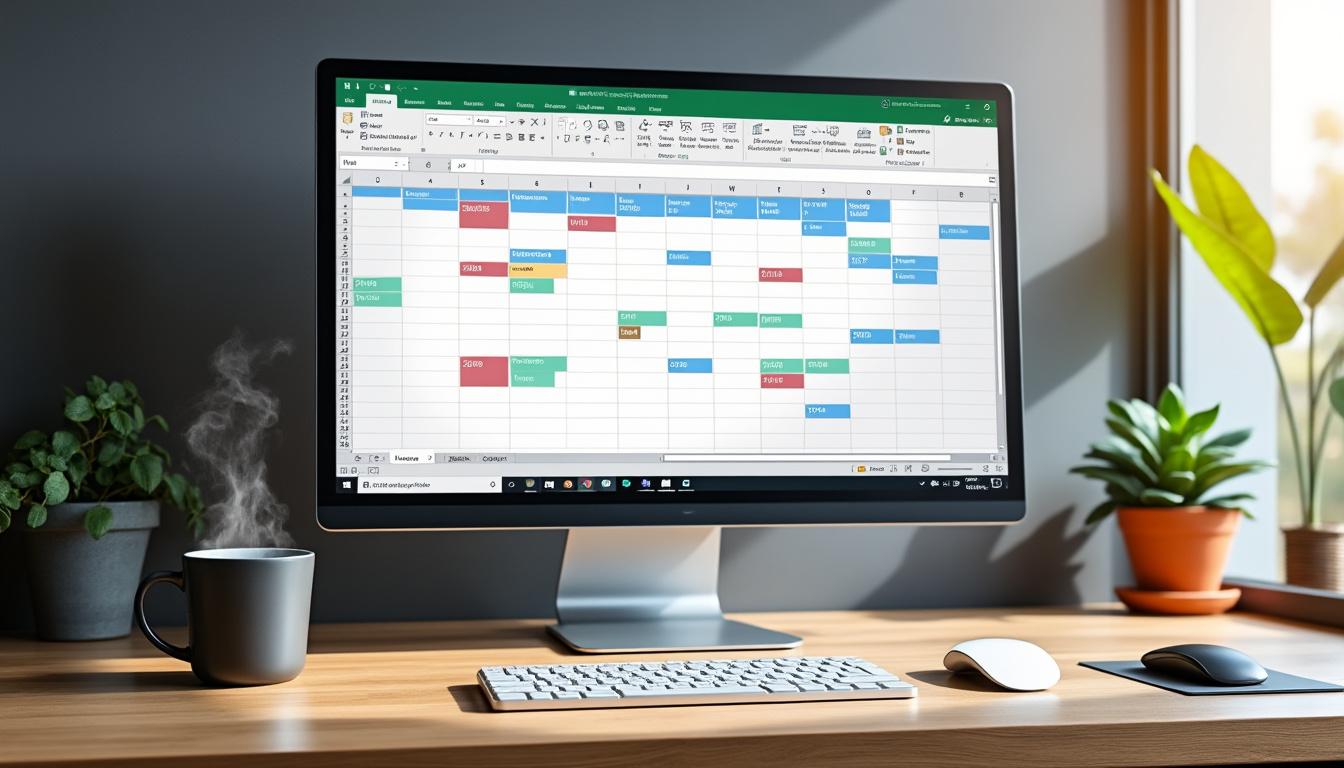 téléchargez gratuitement notre guide complet pour obtenir un calendrier excel perpétuel personnalisé pour [mois] [année], utilisable sans limite pour organiser efficacement votre planning toute l'année.