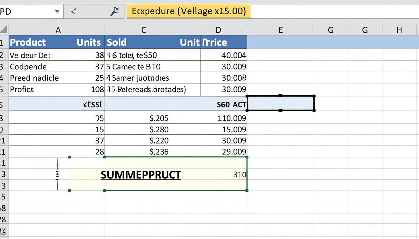 découvrez notre guide complet sur la fonction sommeprod d'excel, pour maîtriser cette formule puissante et optimiser vos calculs de données efficacement.